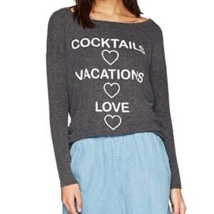 #T57 Chaser Cocktails Vacation LoveSweater SZ L $99